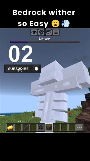 Bedrock wither so easy