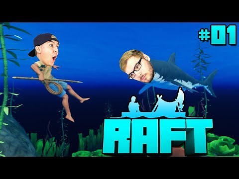 2 NOOBS PLAY RAFT! - RAFT [German/HD]