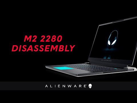 How to replace the M.2 2280 solid-state drive on the Alienware x17 R1/Alienware x17 R2