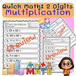 Quick Math: 2 Digits Multiplication