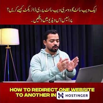 How to Redirect One Website to another in Hostinger | Faran Bilal