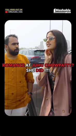 Janhvi Kapoor Romanced On Juhu Chowpatty?😂 | Mashable India #shorts #viral