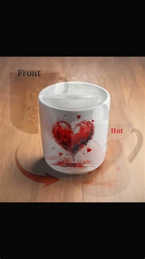 Magical Color Changing Heart Mug | Full Transformation Demo & Gift Idea