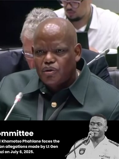 General Khomotso Phahlane Denies Signing R24 Million SAPS Tender