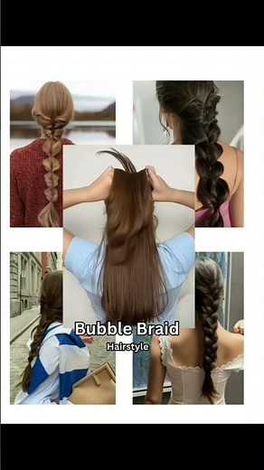 Bubble Braid Hairstyle Tutorial Easy Step-by-Step ✨️ #hairstyle #glowup #fashionstyle #shorts #viral