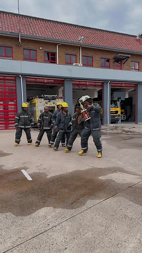 Firefighters Celebrate Victory with Fun Dance Routine