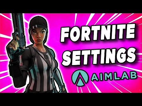 How to Set Up AIMLAB for FORTNITE (CROSSHAIR + SENS) #shorts