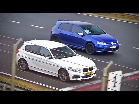 BMW M135i -vs- VW Golf 7R -vs- Audi S3 (&more)