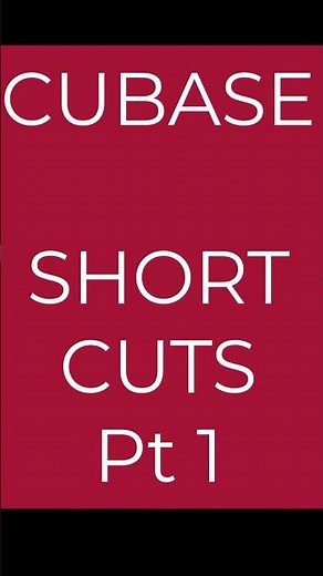 Cubase Keyboard Shortcuts #shorts