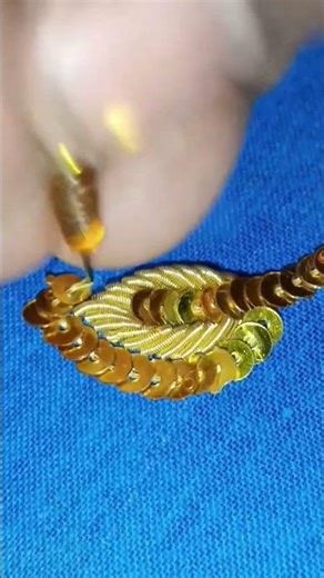 Aari work simple design 👈 trending #simple #aaribusiness #trending