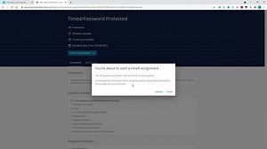 How students take a timed or password protected assignment. - Advanced Assignment Management - WileyPLUS Video Tutorials - wileyplus.com