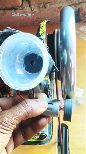 Easy 12 volt DC gear motor with silai machine new project #experiment #tech #diy