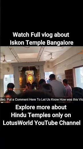 Exploring ISKCON Temple Bangalore | Divine & Serene Experience 🙏 #shorts | Lotusworld