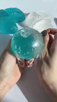 How I Made This Magical Two-Tone Stress Ball 💙🤍 | DIY Tutorial & ASMR