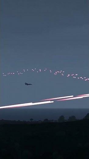 C-RAM firing Red Tracer at Fighter Jet - C-RAM in Action - Military Simulation - ArmA 3 #Shorts