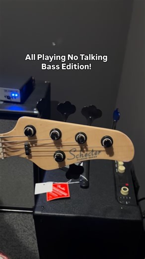 Got our very own @eddieimmer demoing this PreOwned 2022 J5 5 String Bass by @schecterguitarsofficial on consignment ! . . . #truetonemusic #guitarstore #shred #bass #bassdemo #schecter | Truetone Music