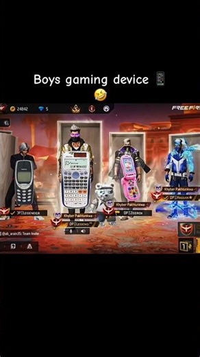 Girls Gaming Devices vs Boys 😂🔥 | Free Fire Funny Meme #short