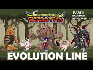 All Digimon Evolution Line (Digimon Tamers Part 2 : Secondary Characters)