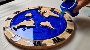 15K views · 169 reactions | Wall Clock of Epoxy and Wood with LED #wallclock #epoxy #epoxyart #epoxyresin #woodworking #epoxyclock | Wood Season | Facebook