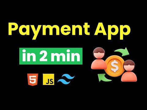 I CREATE PAYMENT WEB APP IN 2 MIN USING HTML & TAILWIND CSS AND JAVASCRIPT & WEB DEVELOPMENT PROJECT