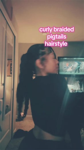 Stylish Curly Braided Pigtails Tutorial