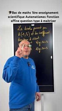 First-year mathematics exam: Automation of affine functions based on a slope and a point