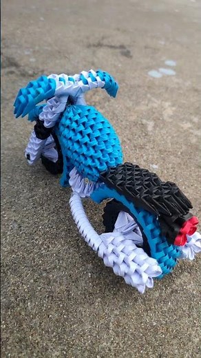 3d Origami Bike (Motorbike) /Amazing 3d Origami Bike #Shortvideo