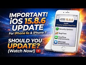 iOS 15.8.6 Released for iPhone 6s & iPhone 7 – Should You Update?