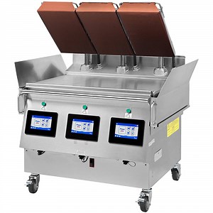 Garland Xpress XPG36 LP 36" Liquid Propane Clamshell Griddle with 3 Platens and easyTouch Controls - 60,000 BTU