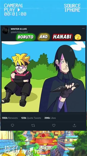 Sasuke and boruto reaction 🤣🤣 #boruto #hanabi #sasuke #kishinpain #naruto #narutoshippuden