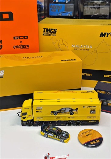 GCD × A1 Station × INNO64 Dinner Exclusive Set — Mercedes 190E DTM & Transporter