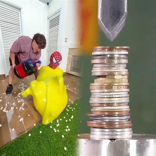 Spider-Man Inside a Giant Balloon ☠️ 🤣