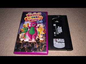 Opening And Closing To Barney’s Colorful World! LIVE! 2004 VHS