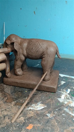 elephant for clay making| #art #artscraft #artscraft #indianart @artbyabhijit01