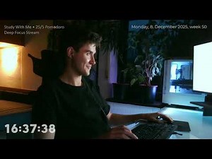 Study With Me • Pomodoro Deep Focus • bUild stream