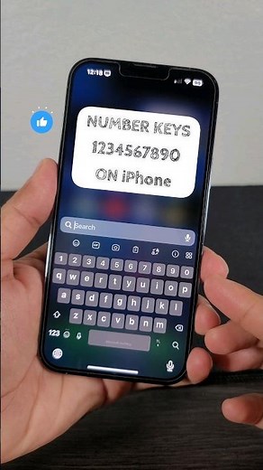 How to Get Number Keys on Keyboard of iPhone?! #apple #iphone #feature #microsoft #swiftkey #tech