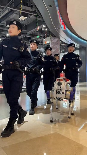 5.6K views · 86 reactions | Robot dogs are now joining police patrols! The future of security is here. #RobotDog #PolicePatrol #TechInAction | In Zhejiang | Facebook