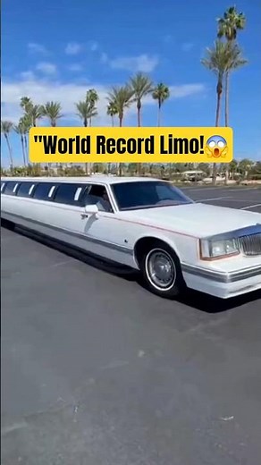 "World’s Longest Limo Ever Built 😳 Record-Breaking Ride!"#worldslargestlimo #longestcar #megacars