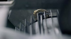 5.2K views · 12 reactions | The soft graphite mixture is extruded through a nozzle to form long strings. These are cut to length and dried in perforated tins. The cylindrical baskets turn during the drying process preventing the leads from sticking together. Can you guess what comes next? Watch the full movie here: https://youtu.be/aPb-slJH9Vs | Faber-Castell | Facebook