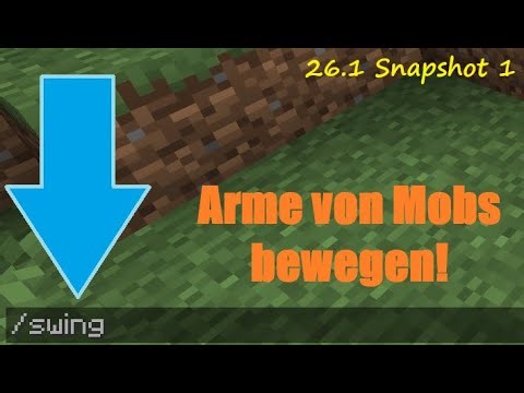 Der neue /swing-Command | Arme von Mobs bewegen! (26.1 Snapshot 1 Java Edition)