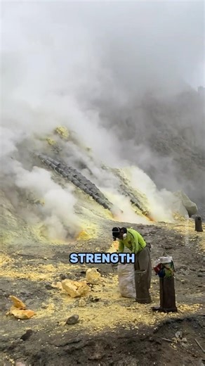 Extreme Sulfur Mining Inside an Active Volcano