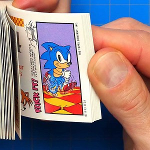 I found a 28 Year Old Sonic Flipbook! 🦔💨 | Andymation