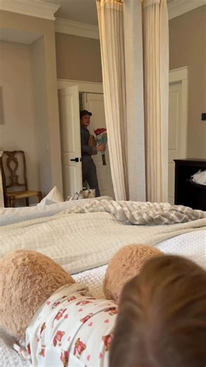 breakfast in bed was extra special this morning🩵 #surprise #couple #love #pookie | Campbell Hunt Puckett