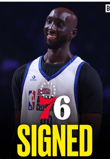 76ers has signed 7’6 Tacko Fall 🫢 #76ers #tackofall #lebron #jaylenbrown #joelembiid