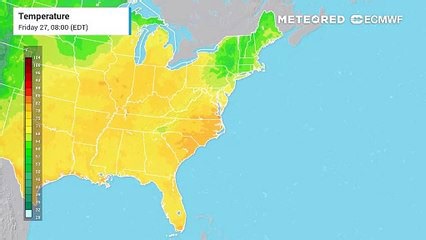 Sizzling are expected temperatures Saturday and Sunday for the Mid-Atlantic.