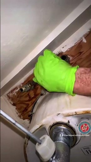 Removing an old bathroom faucet #plumbing #plumber #bathroom #faucet #diy #howto #shorts