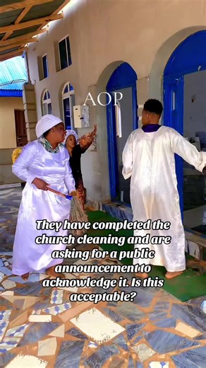 Public Acknowledgment for Church Cleaning Completion