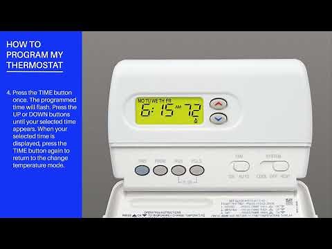 White-Rodgers Classic 80 Series - 1F80-361 - How Do I Program My Thermostat