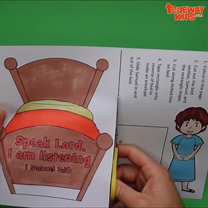 In this week's Trueway Kids' Bible lesson, we're exploring the inspiring lives of Samuel and Hannah. 🙌 Here is one of one of the simple, yet creative crafts included in our FREE lesson pack. 🎨✨ Not only is it fun and easy to make, but it also serves as a tangible reminder of the significant moment when God called upon Samuel. 📞🌟 Just search Trueway Kids Hannah and Samuel or use the link on our homepage #TruewayKids #BibleCraft | Trueway Kids