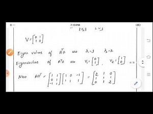 Singular Value Decomposition - 3(SS)